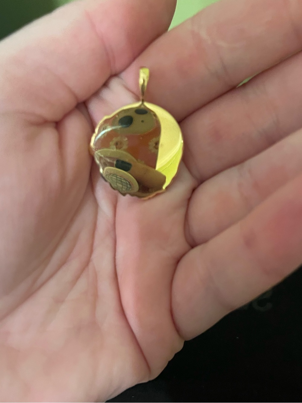 Awe Inspired Mary Magdalene Gold Plated Pendant - Picture 2 of 4